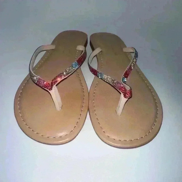 Antonio Melani Sandals /Size 5 1/2 /Multicolor, Rainbow Rhinestones / NEW! - Picture 3 of 10